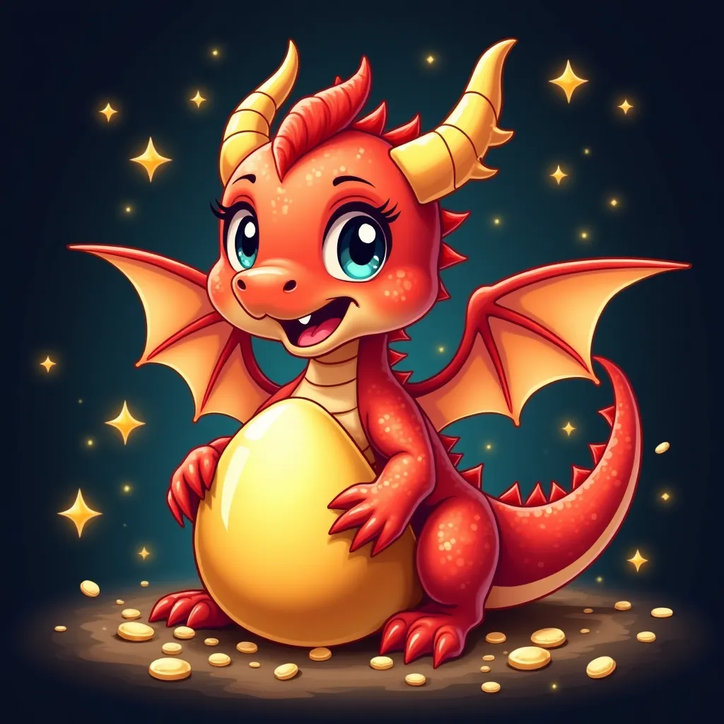 Cartoon dragon emperor hunt game with imperial sea creatures at Bluechip casino