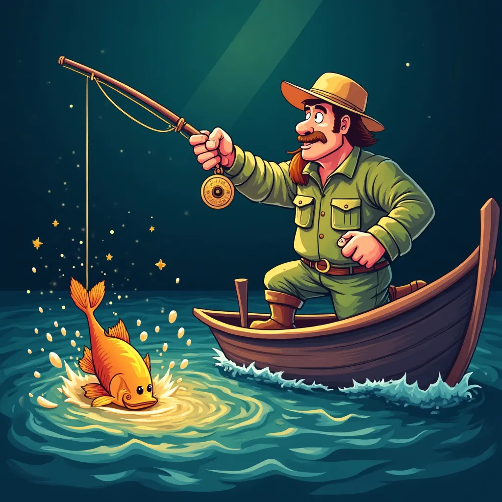 Cartoon ocean king fish shooting game with golden dragons at Bluechip casino
